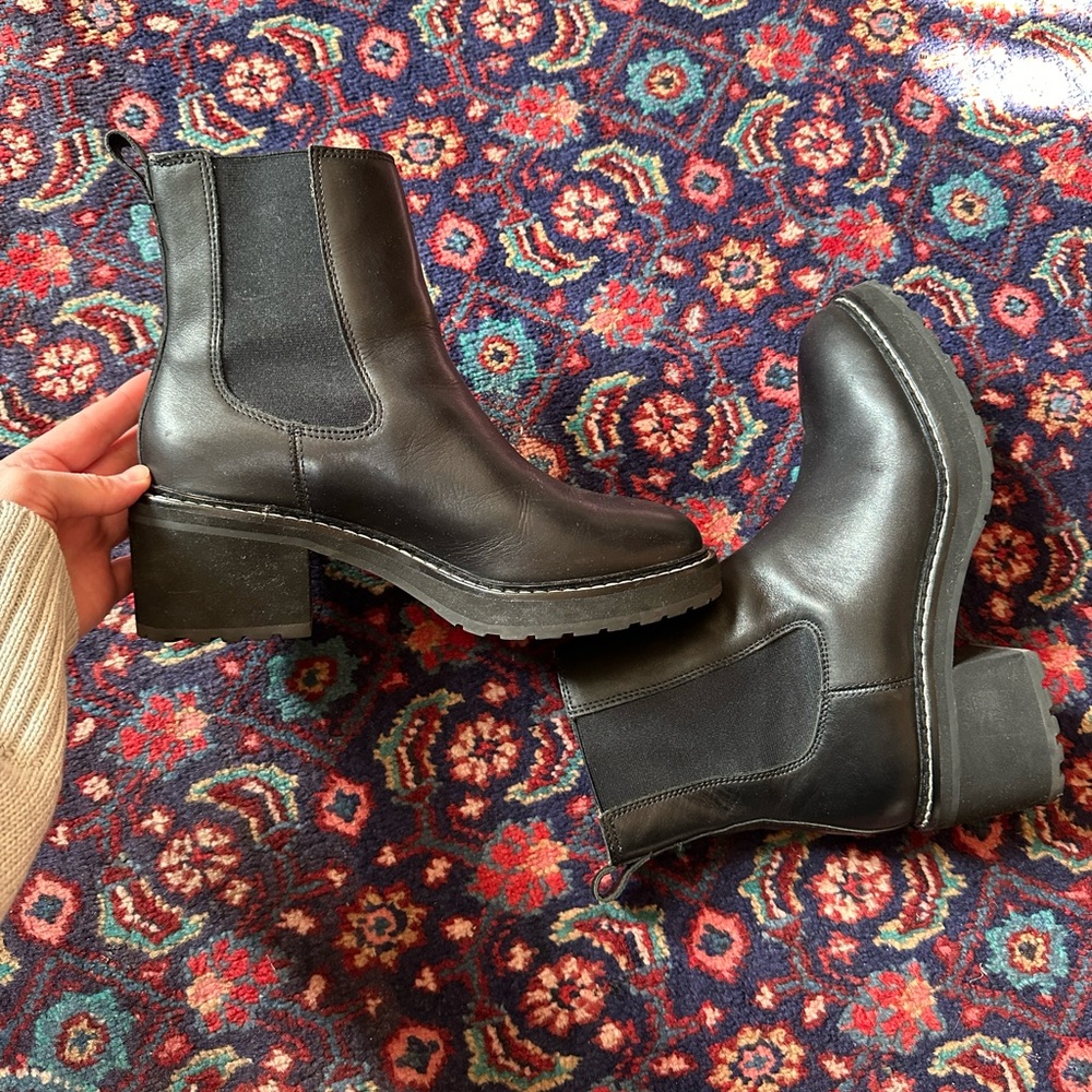 Madewell chunky boots, size 8